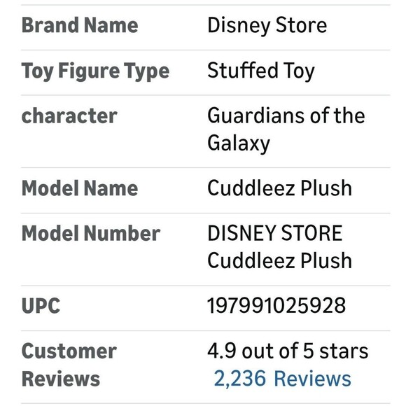 Giant Large 24" pillow Sleeping Groot Cuddleez stuffed Plush Disney Marvel toy - Picture 7 of 9